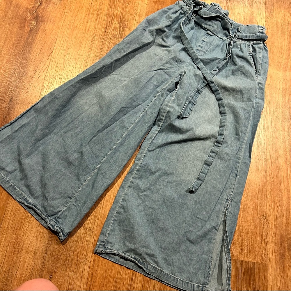 Rewash Gaucho Bermuda Denim Shorts
